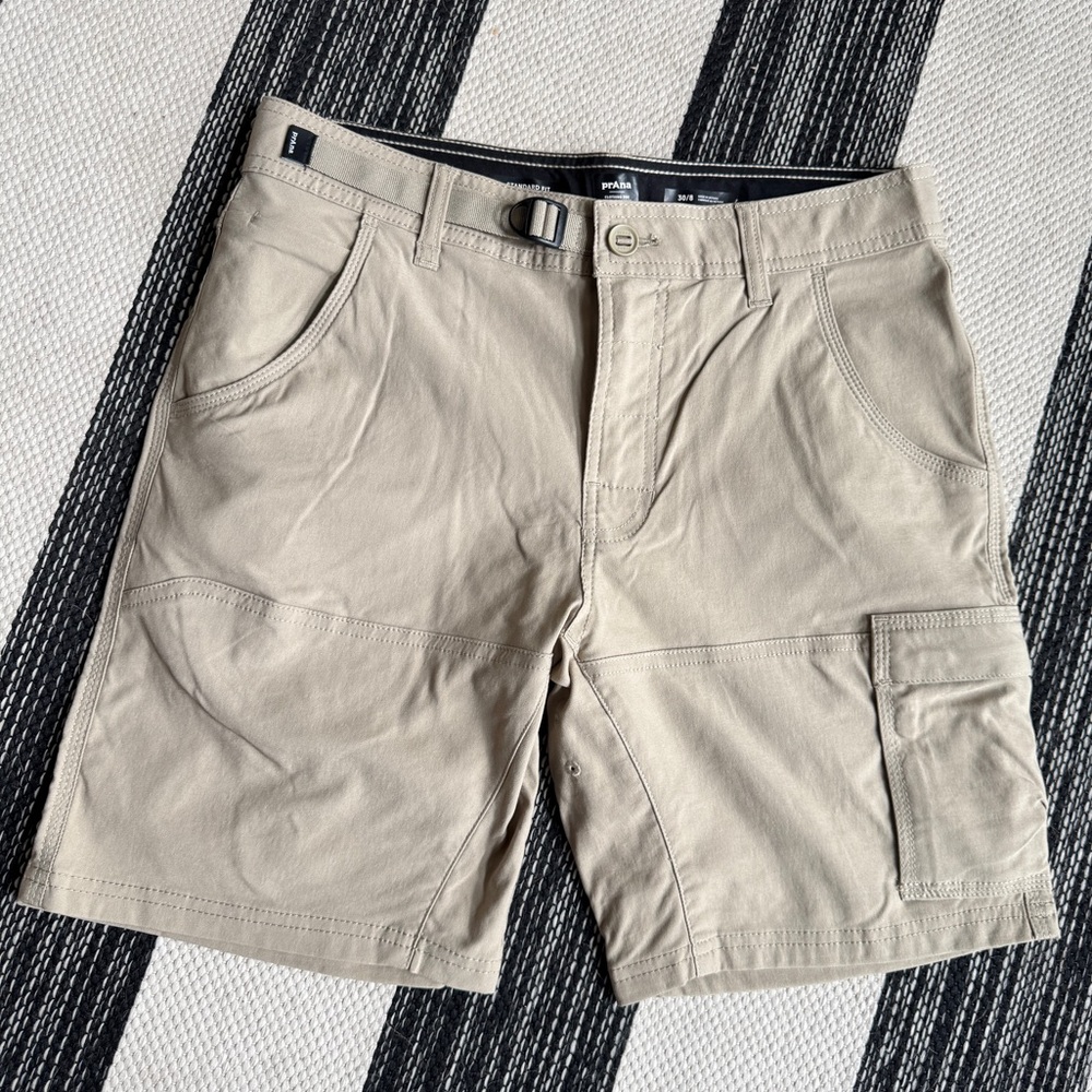 Prana Women's Tan Standard Fit Cargo Shorts Size 30/8‎